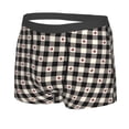 thumbnail image 2 of Naloa Black Plaid Heart Print Mens Underwear - Boxers for Men, Classic Briefs for Men, 2 of 9