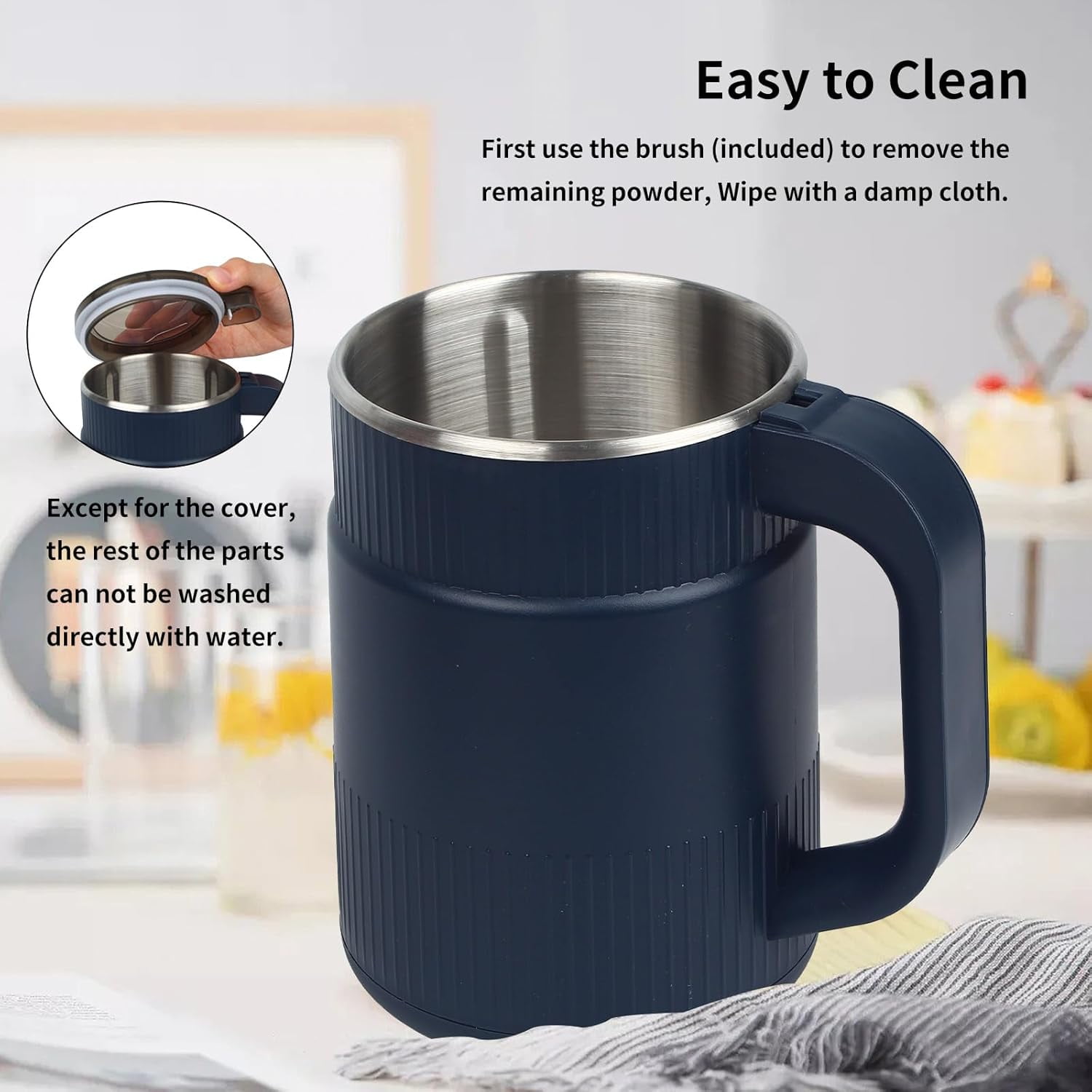 Household Small Powder Grinding Machine, Electric Coffee Grinders Spice Grinder Herb Grinder with Stainless Steel Blade, One-Button Operation Multifunctional Grinding Machine for Beans Nuts Coffee