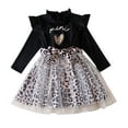 thumbnail image 2 of LOVZFMLL Girls' Fall And Spring Long Sleeve Ruffled Lace Round-Neck Embroidery Mesh Princess Bow Skirt, 2 of 3