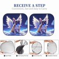 thumbnail image 6 of Honeii Night Sky Winged French Bulldog Print Foldable Car Sun Shade for Windshield, 2-Piece UV Protection Shade, Protects Car Interior, Ideal for Cars, Trucks, SUVs-Small, 6 of 6