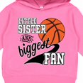 thumbnail image 3 of Inktastic Little Sister and Biggest Fan Basketball Player Toddler Hoodie, 3 of 4