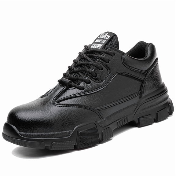 AUXDIQ Safety Trainers Men Women Steel Toe Cap Work Shoes Comfy Construction Industrial Sneakers