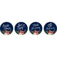 thumbnail image 2 of Darling Souvenir Party Favor Bridal Shower Theme&nbsp;Stickers&nbsp;chocolate&nbsp;Candy Labels 190 Pcs-Navy Blue, 2 of 2