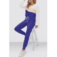 thumbnail image 4 of Fantaslook Womens Color Block Pajamas Crewneck Long Sleeve Lounge Sets Casual Jogger Outfits with Pockets, 4 of 6