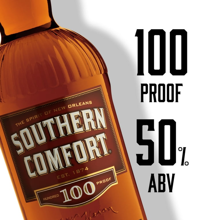 Southern Comfort 100 Whiskey, 750ml Liquor, 50% Alcohol