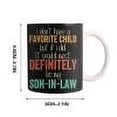 thumbnail image 1 of PEONAVET Mug Lettering Vintage I Don't Have Favorite Child Daughter Mug, 1 of 5