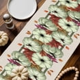 thumbnail image 2 of Green Pumpkin Table Runner, Autumn Thanksgiving Kitchen Dining Table Decoration for Home Party Decor 13x60 Inches, 2 of 9