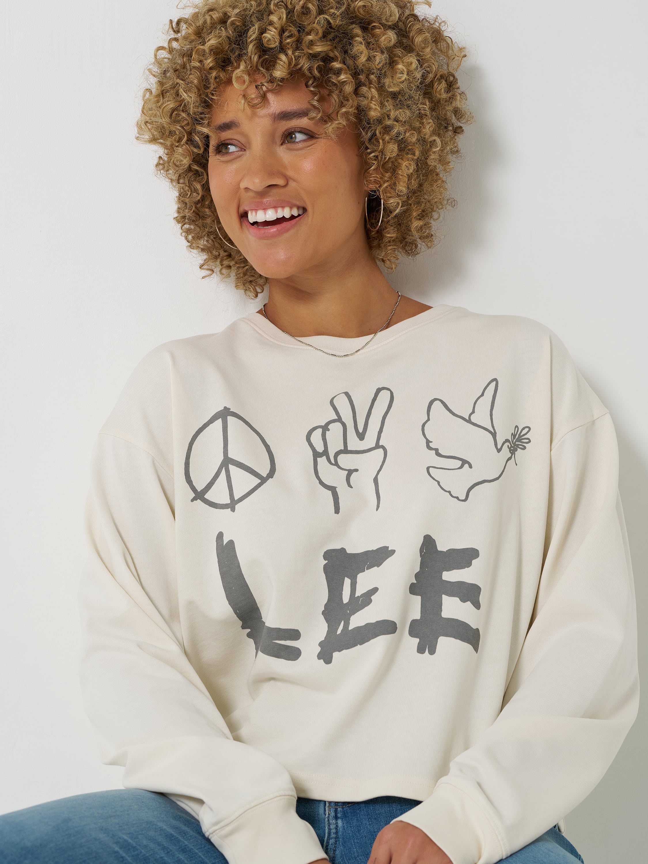 Lee® Women's Relaxed Crew Sweatshirt, Sizes XS-XXL