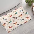 thumbnail image 2 of Dachshund Bathroom Rugs Mat,Non Slip Microfiber Bathroom Rug,Rubber Backing,Soft Bathroom Mats for Bathroom Floor,Tub and Shower,17x27in(43x68cm), 2 of 5