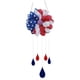 thumbnail image 5 of Day Independence Wind Chime Decoration Family Dress Up, metal wind chime, wooden base, 2-tier design, outdoor party, patio garden, foldable, lightweight, durable metal frame, for home decor, 5 of 7