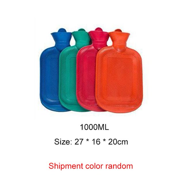 Bolsa de botella de inyección de agua caliente Calentadores de manos de vientre caliente engrosado (1000ml) Likrtyny Para estrenar