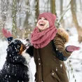 thumbnail image 2 of 3en1 Gorro Bufanda Guantes Tejido Invierno Para Frío Mujer, 2 of 6