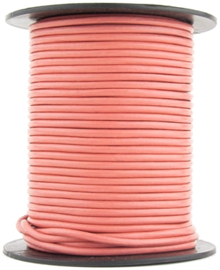 Xsotica® Pink Natural Dye Round Leather Cord 2.0mm 25 meters 27 yards 