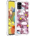 thumbnail image 3 of Compatible with Samsung Galaxy A51 5G Case Liquid Glitter Cute Stylish Slim TPU Silicone Quicksand Sparkle Shockproof Protective for Women Girls Case for Samsung Galaxy A51 5G Pink Horse YB, 3 of 12