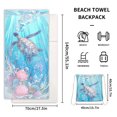 thumbnail image 3 of Ofertas Relámpago, Toalla de playa estampada, una bolsa, mochila de almacenamiento portátil, chal de microfibra, toalla de playa, tapete de playa, 70 x 140 cm Akmoler, 3 of 9
