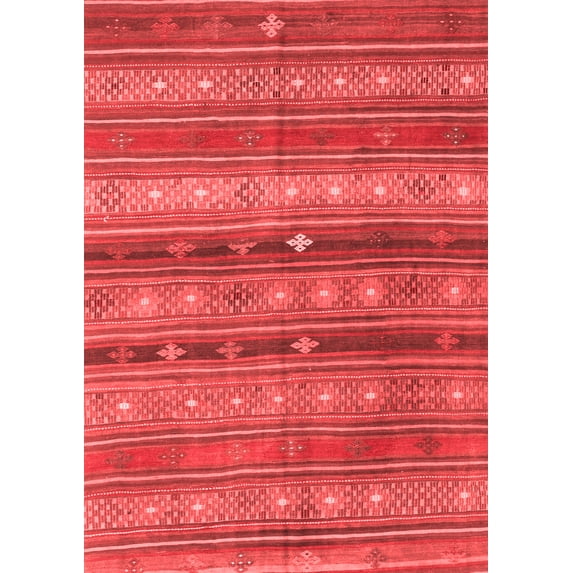 Ahgly Company Indoor Rectangle Southwestern Red Country Area Rugs, 6' x 9'