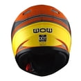 thumbnail image 5 of WOW Motorcycle Full Face Helmet Street Bike BMX MX Youth Kids HKY-B15 Spider Orange, 5 of 8