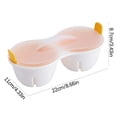 thumbnail image 3 of Microwave Egg Poacher Cooker for Poached Eggs | Egg Maker for Quick Breakfast | Non-Stick Poached Egg Cups for Home Kitchen Use | Dishwasher Safe Egg Cooking Tool, 3 of 6