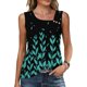 thumbnail image 1 of TaTaai Women's Fashion Printed Irregular Neck Hollow Out Sleeveless Tank Tops Pa Style Button Solid Color Casual Vests for All Seasons Gift, 1 of 8