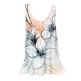 thumbnail image 2 of Yourumao Womens Tank Tops Ruffle Hem Sleeveless Shirts Scoop Neck Floral Printed Tanks Flowy Graphic Tees for Summer Vacation, 2 of 5