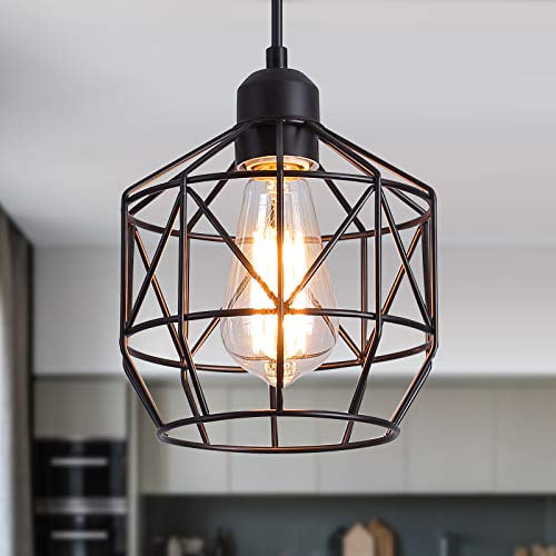 Q S Pendant Light Fixture Farmhouse Black Basket Cage Hanging Ceiling Industrial Lighting Perfect For Island Kitchen Dining Room Closet Bar Entryway Bathroom E26 1 Com - Black Bathroom Ceiling Light Fixtures Q S Pendant Light Fixture Farmhouse Black Basket Cage Hanging Ceiling Industrial Lighting Perfect For Island Kitchen Dining Room Closet Bar Entryway Bathroom E26 1 Com - Black Bathroom Ceiling Light Fixtures