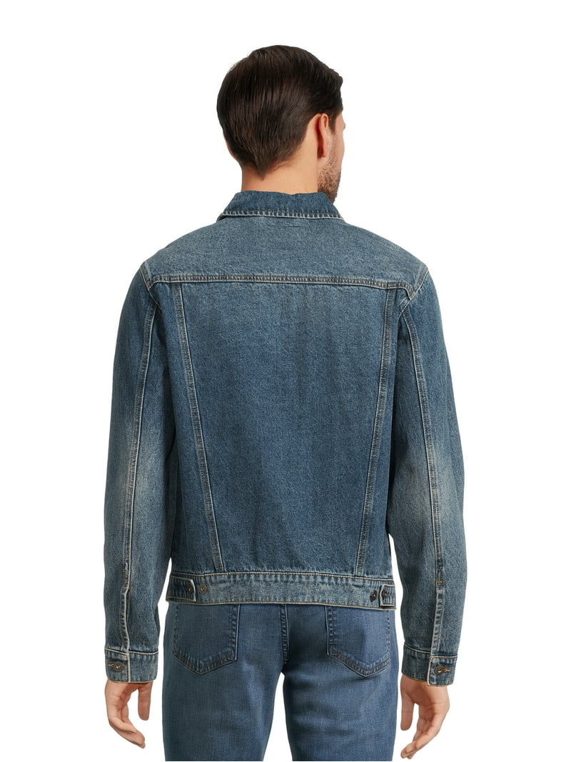 Lazer Men's Cotton Denim Trucker Jacket, Sizes S-2XL