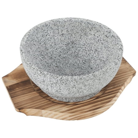 

SKISUNO Kitchen Korean Cuisine Bowl 1 Set 16x16cm Wood Material for Serving Food