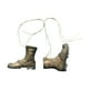 thumbnail image 1 of Botas a media pantorrilla a escala 1/6, botas de tacón bajo, elegantes botas de trabajo para cosplay de 12 pulgadas Verde desierto, 1 of 9