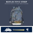 thumbnail image 5 of FORMRS Unisex School Backpack 17" Student Travel Bag with Laptop Compartment, Colorful Leaves, 5 of 7