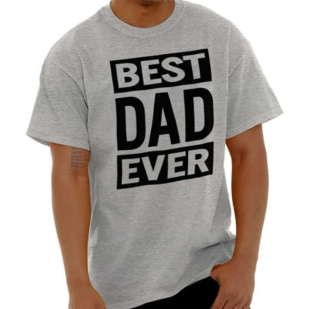 Brisco Brands Best Dad Ever Fathers Day Gift Mens Short Sleeve (Best Beach Clothing Brands)