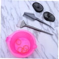 thumbnail image 4 of WEUVEB 7Pcs Hair Dyeing Kit Plastic Tools with Disposable Cape Ear Caps Gloves for Salon Use, 4 of 8