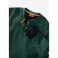 thumbnail image 2 of KingSize Men's Big & Tall Bonded Sherpa Waffle Henley, 2 of 4