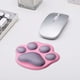 thumbnail image 2 of Alfombrilla de ratón con diseño de pata de gato pequeña y cojín de apoyo para la muñeca, de silicona suave, ergonómica, para ordenador, 2 of 5
