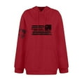thumbnail image 4 of GIPQJK Plus Size Men's Usa Flag Hoodies Big and Tall Graphic Pullover Tops Fall Fashion 2024 Sweatshirts with Pockets,Red XL, 4 of 5