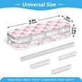 thumbnail image 3 of Plastic Pencil Box Large Capacity Pencil Boxes Clear Boxes with Snap-Tight Lid Stylish Office Supplies Storage Organizer Box Bows and Wildflowers Pattern, 3 of 7