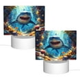thumbnail image 2 of Haiem Colorful Underwater Shark Pattern Acrylic Night Light Gift with 3 Color ModesTouch-Sensitive LED Lamp Perfect Gift for Mother's Day, Birthday, or Christmas, 2 of 9