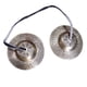 thumbnail image 5 of Campanas de meditación con bolsa de tela tibetana con cordón, campanas de meditación de 9 cm, para instrumentos de percusión (8 símbolos de la suerte en relieve), 5 of 5