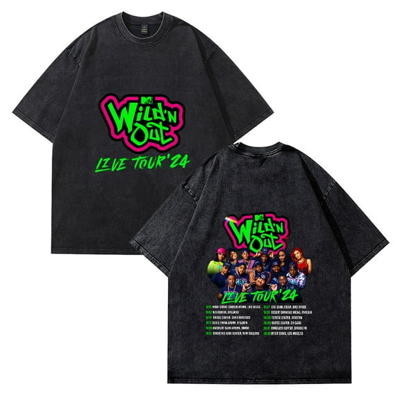 Wild 'N Out Live Tour 24 Cotton Vintage Wash Tee Shirt