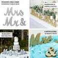 thumbnail image 4 of Efavormart Silver Glittered Wooden "Mr & Mrs" Freestanding Letter Photo Props, Rustic Glam Wedding Table Display Signs, 4 of 5