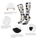 thumbnail image 3 of Fotbe Cow Calcetas Divertidas Estampadas para Hombre y Mujer, Calcetas de Algodón hasta la Rodilla para Caminar, Correr, Enfermería y Embarazo, 3 of 6