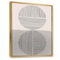 thumbnail image 2 of Designart Minimal Geometric Lines And Circle VI FLOAT FRAME WALL ART, 2 of 4