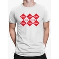 thumbnail image 2 of Officially Licensed Coca-Cola Checkerboard Coke Pattern Design Men's T-shirt, 2 of 3