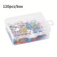 thumbnail image 4 of 120 Pack Colored Metal Safety Pins with Storage Box, Small Sewing Pins for Clothes, DIY Crafts and Accessories, 4 of 7