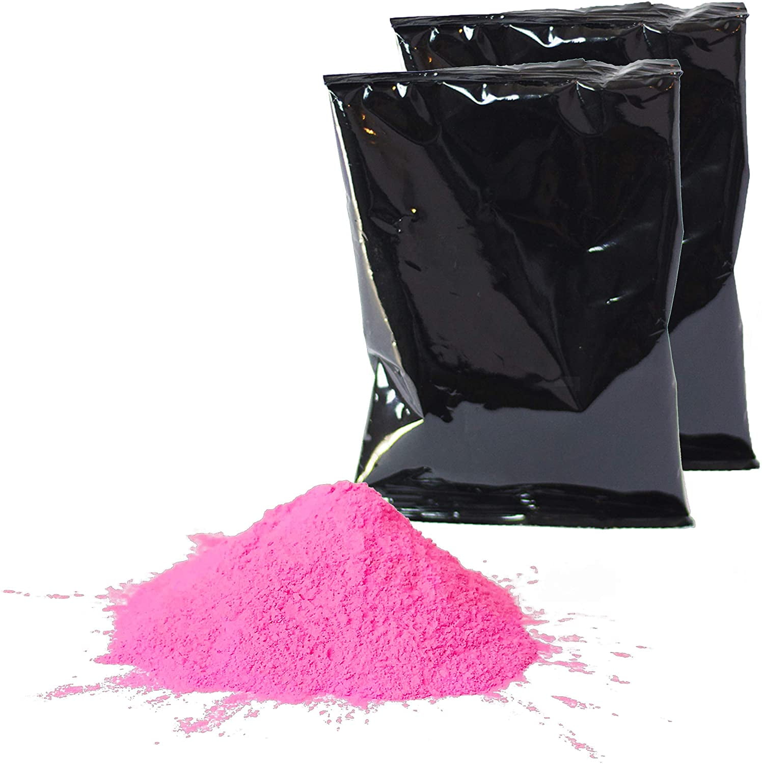Chameleon Colors Pink Gender Reveal Powder - Blackout Bags of Pink Color Powder - For Photography, Gender Reveal, Burnout, Birthday Party, Color Fun Run, Holi Festival, and More - 2 Pack of 1 lb Bags
