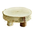 thumbnail image 4 of Soporte de madera Dispositivos organizadores elevadores de madera Decoración duradera Taburete de exhibición redondo para candelabro Planta al aire, 4 of 9