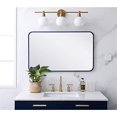 thumbnail image 2 of Elegant Lighting MR802236BL 22 x 36 in. Soft Corner Metal Rectangular Mirror, Blue, 2 of 2