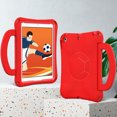 thumbnail image 4 of Allytechgroup iPad 10.2" 7th 8th 9th Gen Case Cover, EVA Rugged Football Design Case for Girls Boys Kids Bumper Shockproof Lightweight Hand Stand Case for Apple iPad 10.2" 2019/2020/2021, Red, 4 of 5
