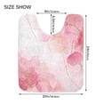thumbnail image 5 of IAUYY 24x20 Inch Bath Mat Thick Soft Plush Shower Mat TPR Backing Material Non Slip Bath Mats for Bathroom for Tub Shower Hotel A Soft Blush, 5 of 9