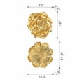 thumbnail image 2 of S/2 Gold Rose Hanging Wall Accents, 2 of 6