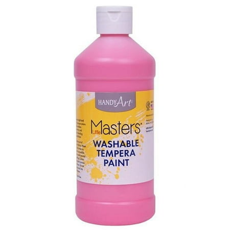 UPC: 0194629068296 | Rock Paint & Handy Art RPC211722-6 Little Masters Washable Tempera Paint Pint Pink – 6 Each